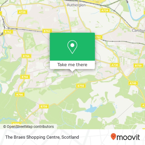 The Braes Shopping Centre map