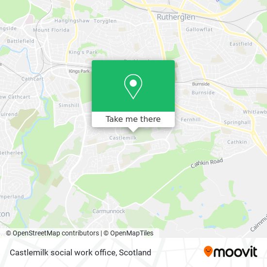 Castlemilk social work office map