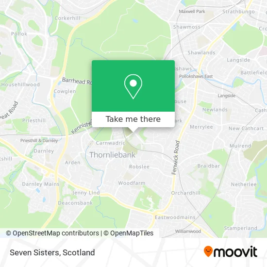 Seven Sisters map