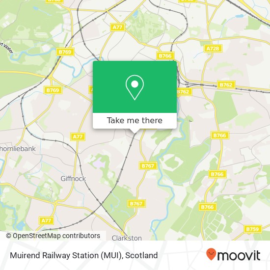 Muirend Railway Station (MUI) map