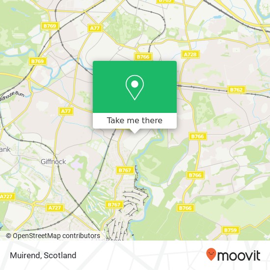 Muirend map