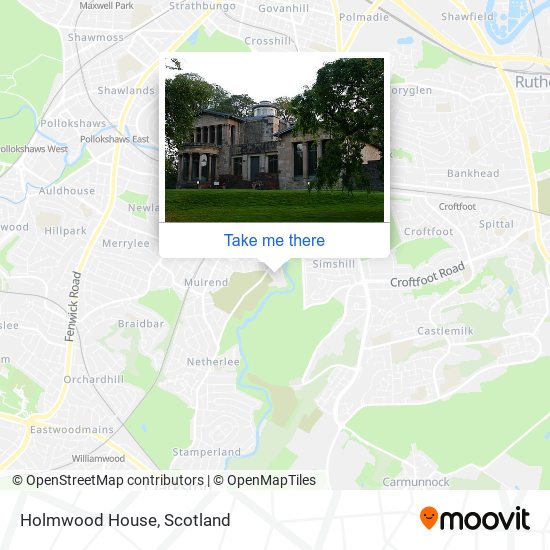 Holmwood House map
