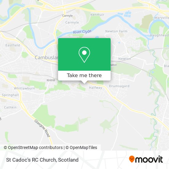 St Cadoc's RC Church map