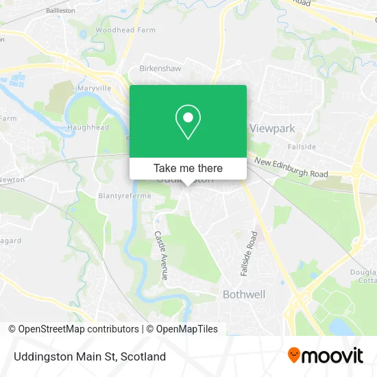 Uddingston Main St map