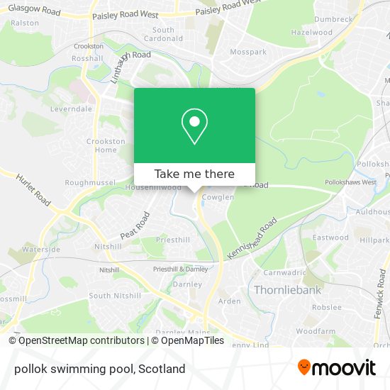 pollok swimming pool map