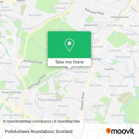 Pollokshaws Roundabout map