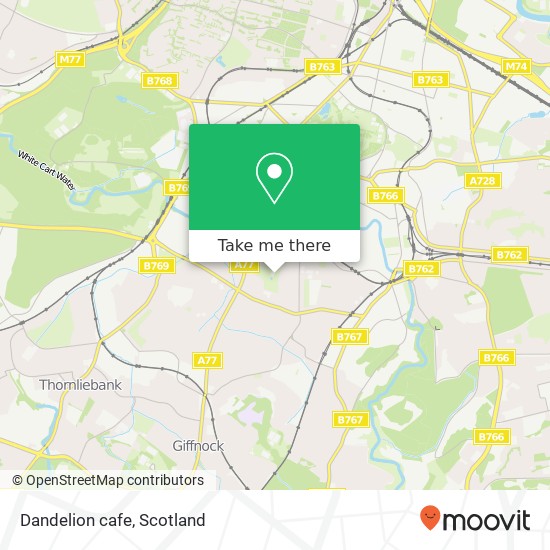 Dandelion cafe map
