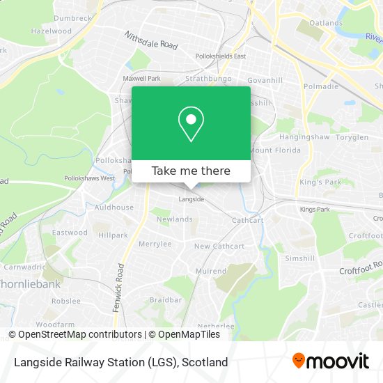 Langside Railway Station (LGS) map