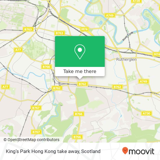 King's Park Hong Kong take away map