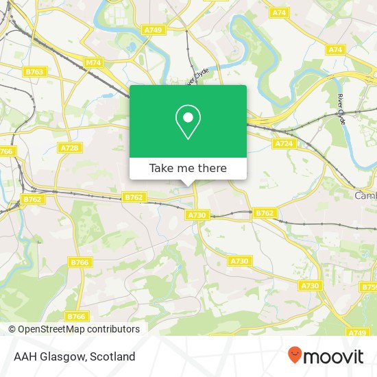 AAH Glasgow map