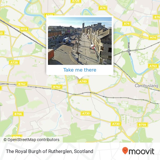 The Royal Burgh of Rutherglen map
