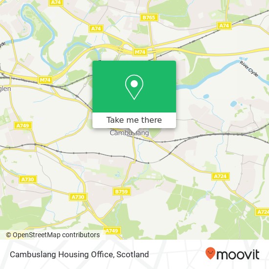 Cambuslang Housing Office map