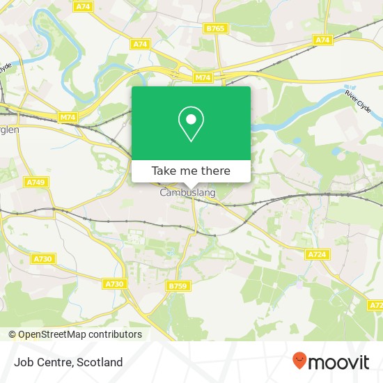 Job Centre map