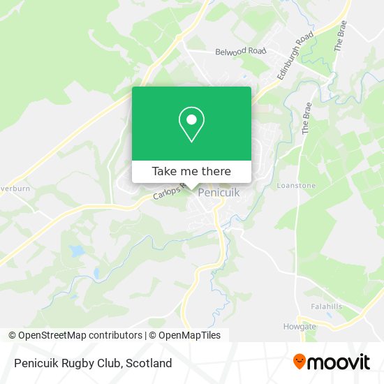 Penicuik Rugby Club map