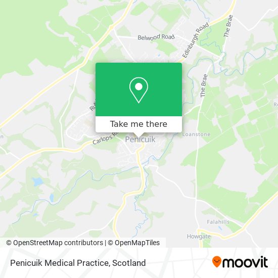 Penicuik Medical Practice map