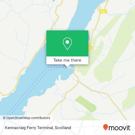 Kennacraig Ferry Terminal map