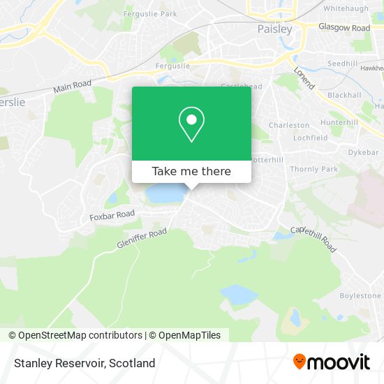 Stanley Reservoir map