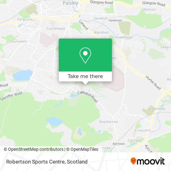 Robertson Sports Centre map