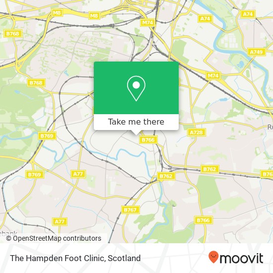 The Hampden Foot Clinic map
