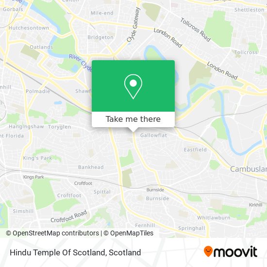 Hindu Temple Of Scotland map