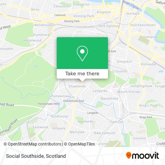 How to get to Social Southside in Glasgow by Bus or Train?