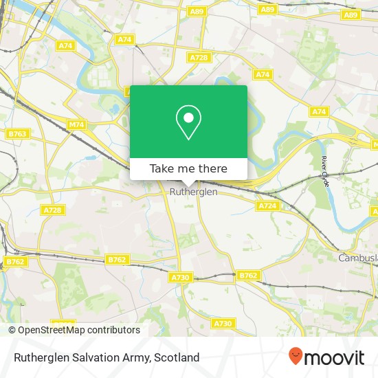 Rutherglen Salvation Army map