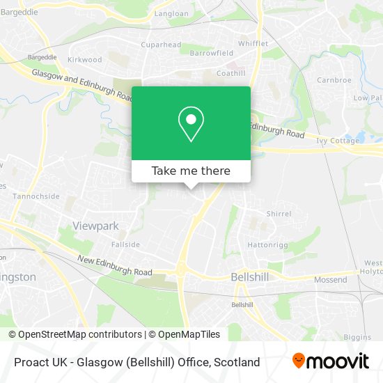 Proact UK - Glasgow (Bellshill) Office map