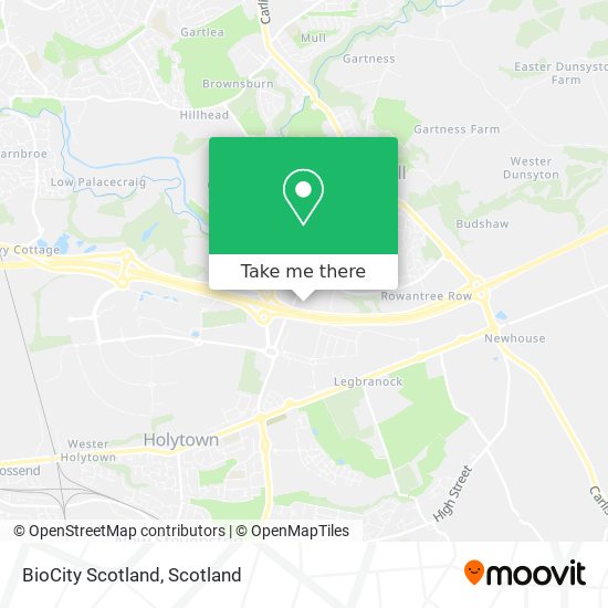 BioCity Scotland map