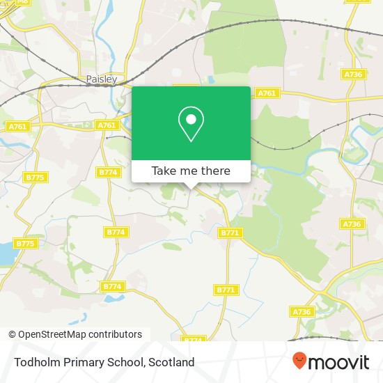 Todholm Primary School map