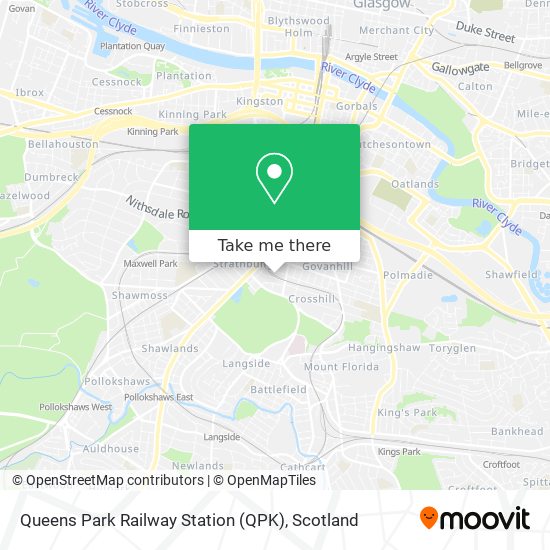 Queens Park Railway Station (QPK) map