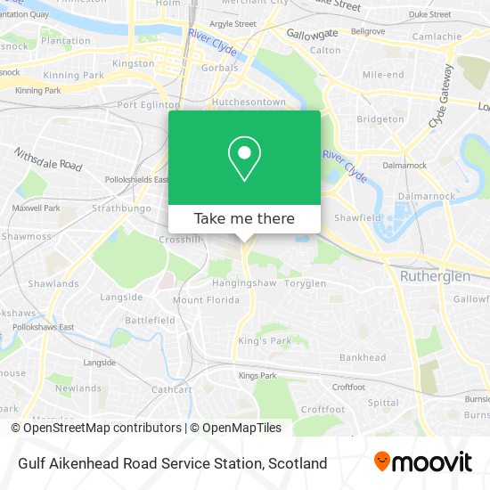 Gulf Aikenhead Road Service Station map