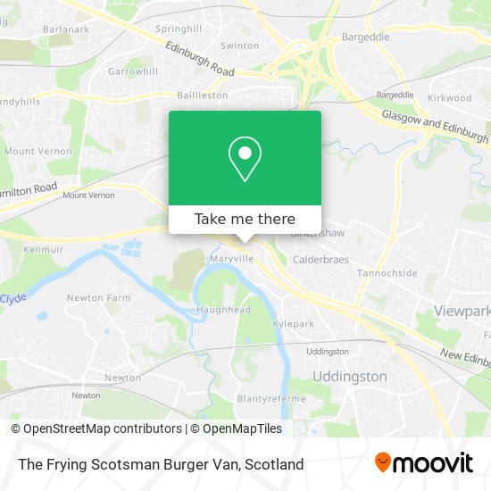 The Frying Scotsman Burger Van map