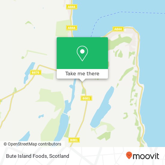 Bute Island Foods map