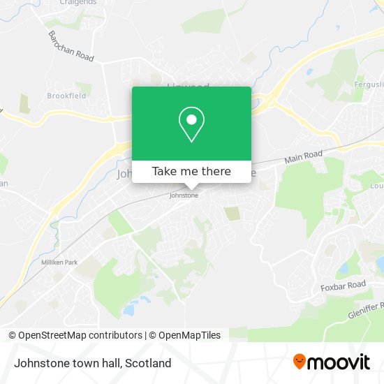 Johnstone town hall map