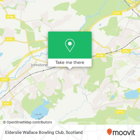 Elderslie Wallace Bowling Club map