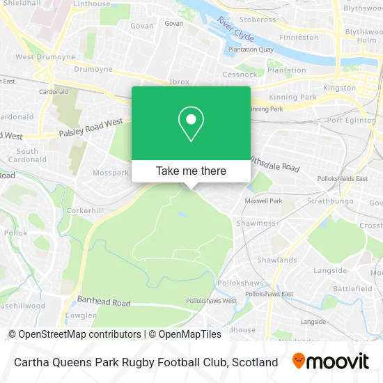 Cartha Queens Park Rugby Football Club map