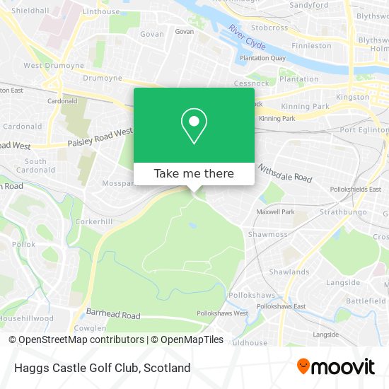 Haggs Castle Golf Club map