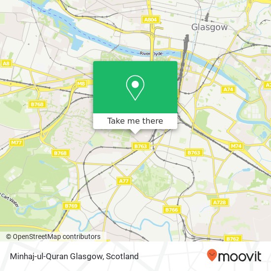 Minhaj-ul-Quran Glasgow map