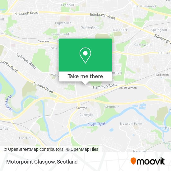Motorpoint Glasgow map