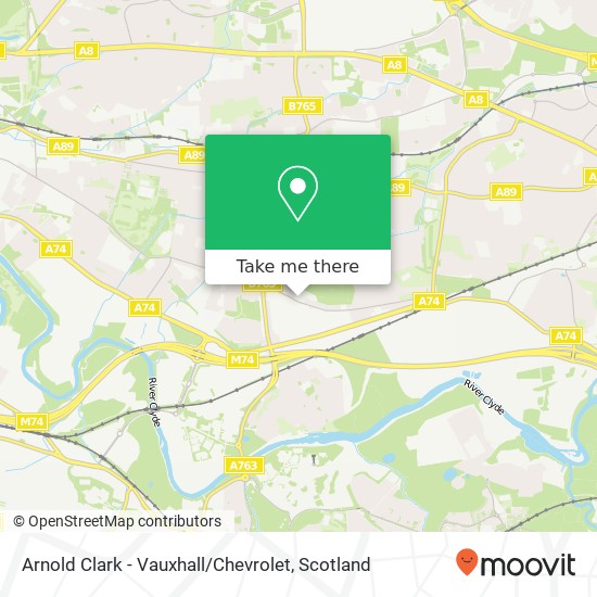 Arnold Clark - Vauxhall / Chevrolet map