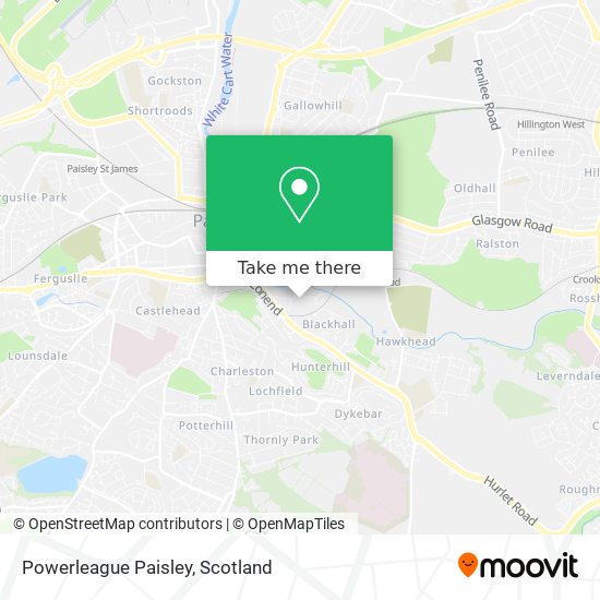 Powerleague Paisley map