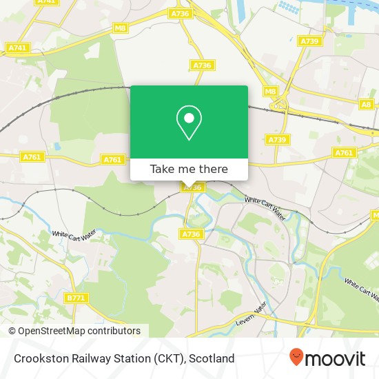 Crookston Railway Station (CKT) map