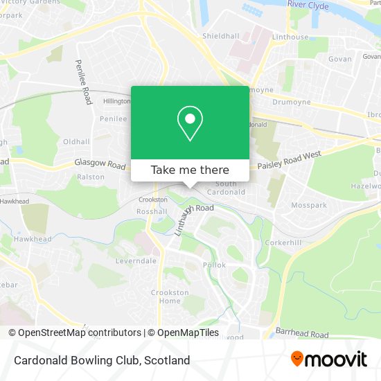 Cardonald Bowling Club map