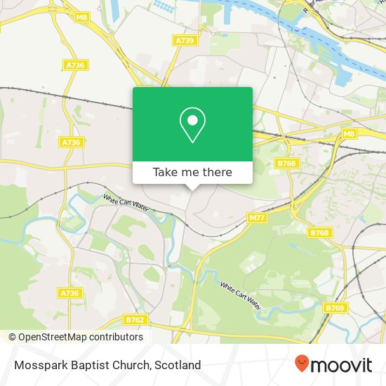 Mosspark Baptist Church map