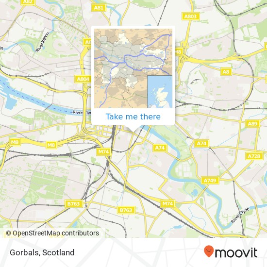 Gorbals map