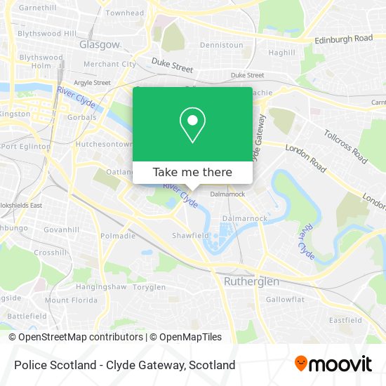Police Scotland - Clyde Gateway map