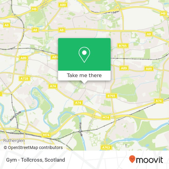 Gym - Tollcross map