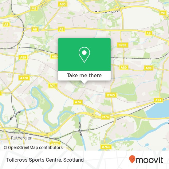 Tollcross Sports Centre map
