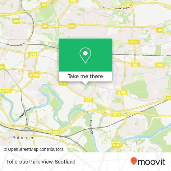 Tollcross Park View map