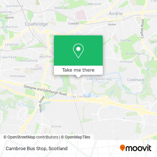 Carnbroe Bus Stop map